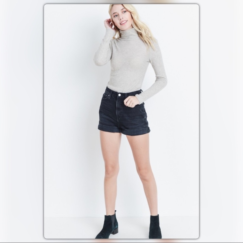Oatmeal Turtleneck Layering Sweater
